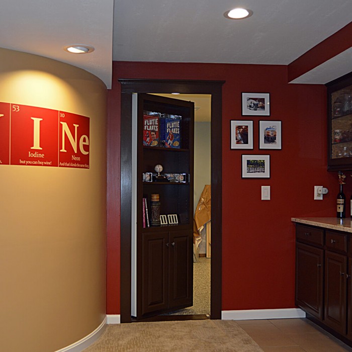 Flush Mount Cabinet Door Package Hidden The Murphy Flush Mount Hidden Bookcase Door