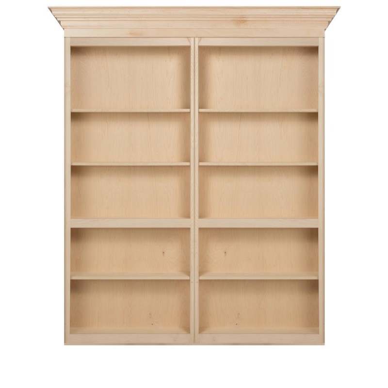 48 Unfinished Maple Bifolding Bookcase Hidden Door The Murphy